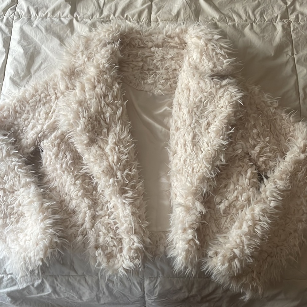 Furry blazer.